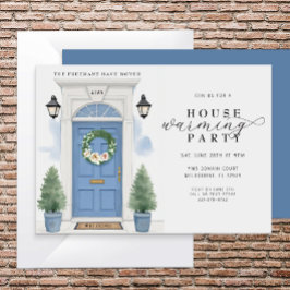 Elegantes Party Watercolor Housewarming Einladung