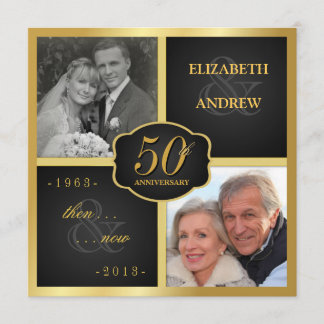 Elegantes Party zum 50. Jubiläum Einladung