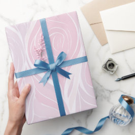 Elegantes Pastell-Rosa-Rosen-Wellen-Abstraktmuster Geschenkpapier