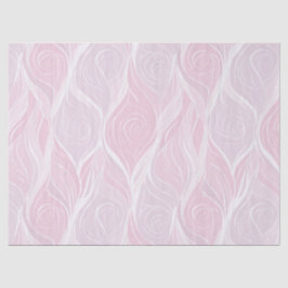 Elegantes Pastell-Rosa-Wellen-Abstraktmuster Seidenpapier