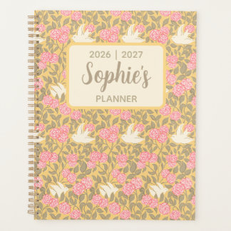 Elegantes pastellfarbenes florales akademisches Ja Planer