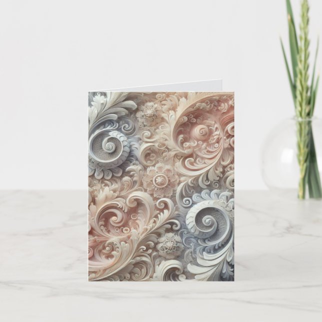 Elegantes, pastellfarbenes Spitzenmuster (Vorderseite)