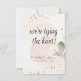 Elegantes pastellfarbenes Wasser Save the Date