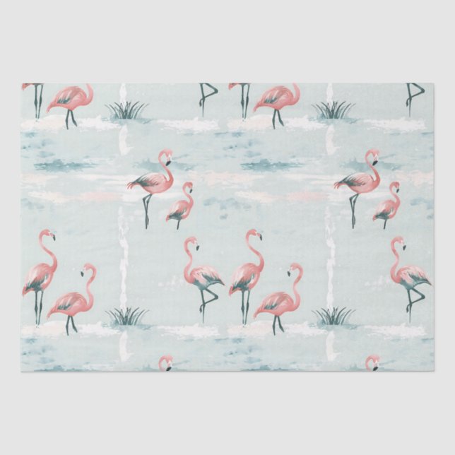 Elegantes Pastellmuster Seidenpapier (Vorderseite)