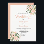 Elegantes Peach Floral Wedding Invitation Set Einladung<br><div class="desc">Elegante Peach Floral Wedding Einladung Set Matching Kollektion in Niche und Nest Store. Wir haben Kunstwerke von Freshmint Paperie https://www.etsy.com/shop/FreshmintPaperie</div>