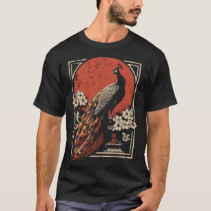 Elegantes Peacock Bird Paradise Vintages Design T-Shirt