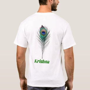 Elegantes Peacock Feather T - Shirt Design
