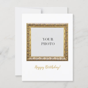 Elegantes Personal Foto Happy Birthday Postcard Postkarte