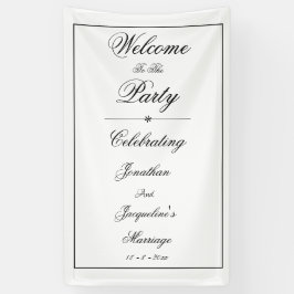 Elegantes Personalisiertes Begrüßungsbanner Banner
