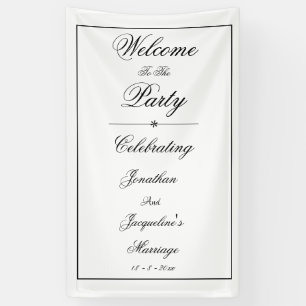 Elegantes Personalisiertes Begrüßungsbanner Banner