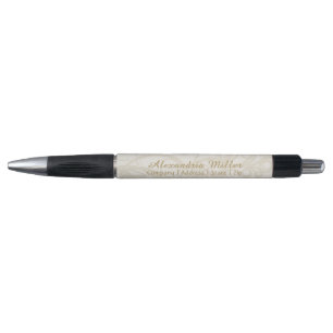 Elegantes personalisiertes beige u. kugelschreiber