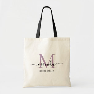 Elegantes personalisiertes Brautjungfern-Name in L Tragetasche