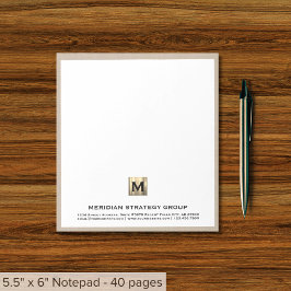 Elegantes Personalisiertes Business Notepad Notizblock