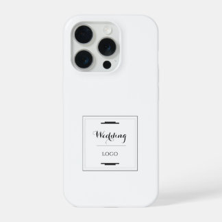 Elegantes Personalisiertes Hochzeitsgeschenk Maßge iPhone 15 Pro Hülle