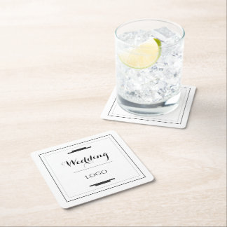 Elegantes personalisiertes Hochzeitsgeschenk, mode Rechteckiger Pappuntersetzer