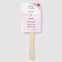 Elegantes Personalisiertes Hochzeitsprogramm für R