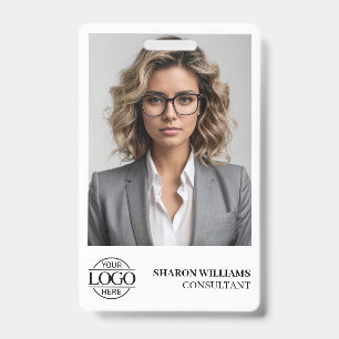Elegantes personalisiertes Mitarbeiterfoto Firmenl Ausweis