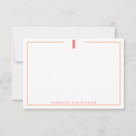 Elegantes personalisiertes Monogramm 3D Buchstabe  Mitteilungskarte