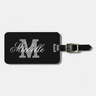 Elegantes personalisiertes Monogramm-Reisegepäcket Gepäckanhänger
