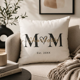 Elegantes personalisiertes Mutter-Name-Est-Jahr-Ki Kissen