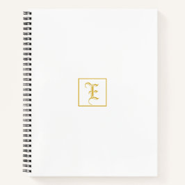 Elegantes Personalisiertes Notebook aus der White- Notizbuch