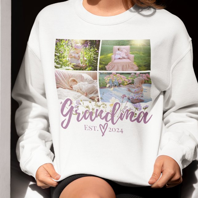 Elegantes Personalisiertes Oma Foto Sweatshirt (Von Creator hochgeladen)