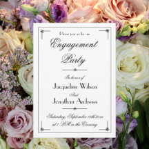 Elegantes Personalisiertes Party der Engagement-Pa