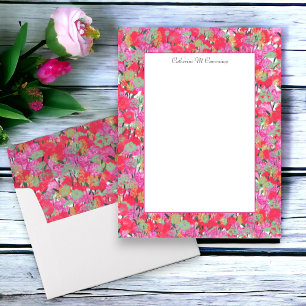 Elegantes Personalisiertes rosa Blatt