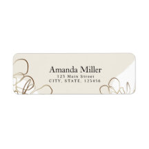 Elegantes Personalisiertes Rücksendeadresse-Label