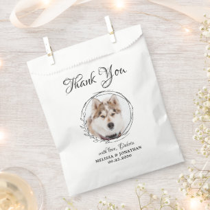 Elegantes Pet Foto Vielen Dank, dass Sie Hund Leck Geschenktütchen