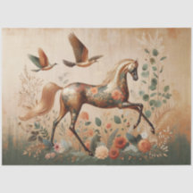 Elegantes Pferd, Dekoupage