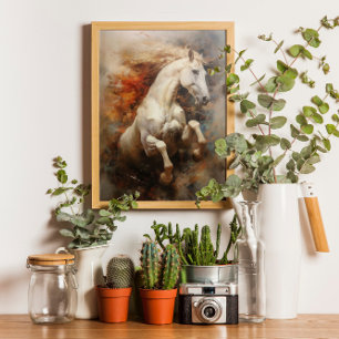 Elegantes Pferd Modernes Dekor Poster