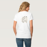 Elegantes Pferdekopf-Linienkunst-Ästhetik-T-Shirt