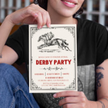 Elegantes Pferderennen Derby Party Reiten