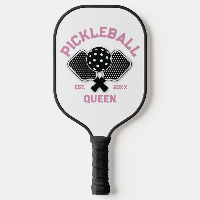 Elegantes Pickleball Monogramm-Design Schläger (Vorderseite)