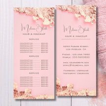 Elegantes Pink Gold Leaf Haar-Make-up-Schönheitssa