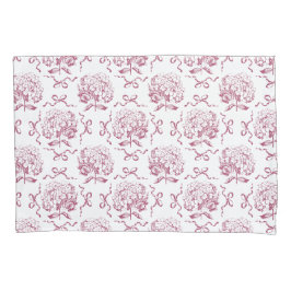 Elegantes Pink-Hydrangea-Muster Kissenbezug
