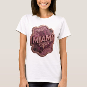 Elegantes Pink MIAMI-Shirt-Design T-Shirt