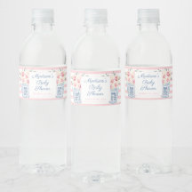 Elegantes Pink & White Floral Girl Babydusche Part