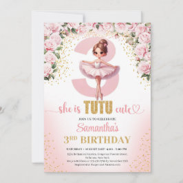 Elegantes pinkfarbenes Tutu Kleid Gold Mädchen 3. Einladung