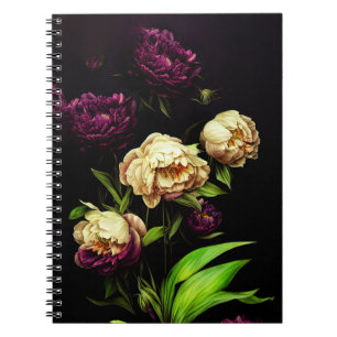 Élégantes pivoines et Carnet Rose