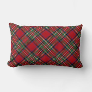 Elegantes Plaid Rustikal Stewart Tartan Lendenkissen