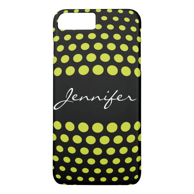 Elegantes Polka Dots Muster Case-Mate iPhone Hülle (Rückseite)