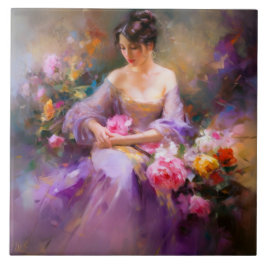 Elegantes Portrait Fliese