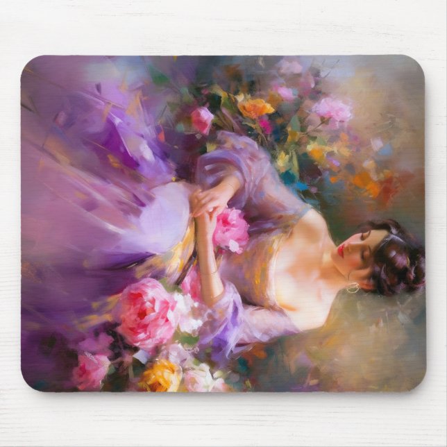 Elegantes Portrait Mousepad (Vorne)