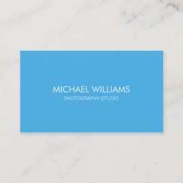 Elegantes Professionelles Blau Einfaches Minimum Visitenkarte
