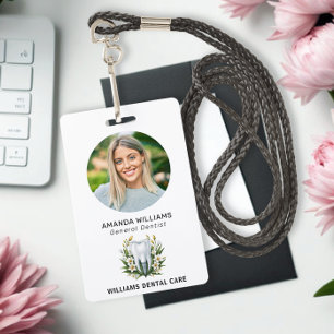 Elegantes professionelles Foto für die Zahnarztpra Ausweis