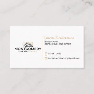 Elegantes professionelles Immobilien-Logo Makler G Visitenkarte