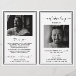 Elegantes Programm zur Beerdigung