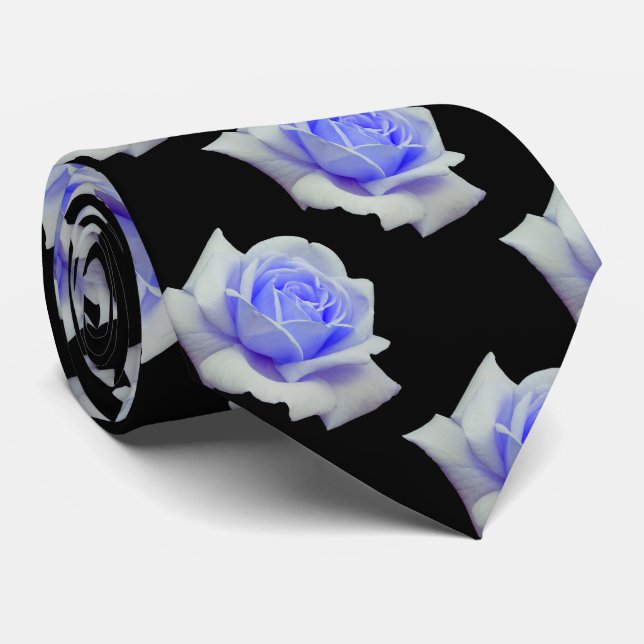 Elegantes Pulver Blaue Rose Krawatte (Gerollt)